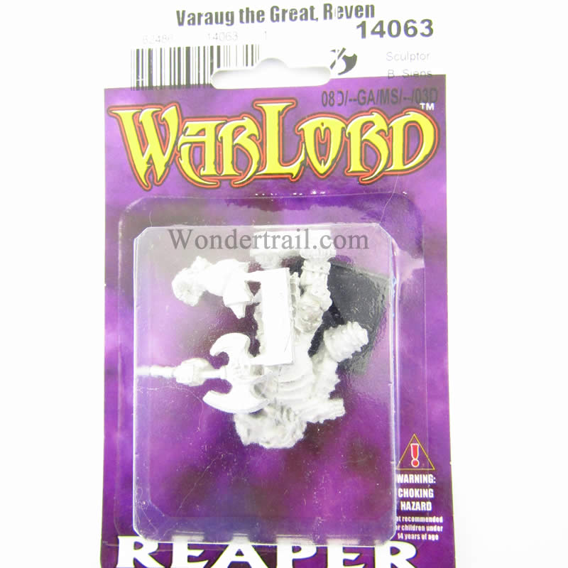 RPR14063 Varaug Reven Warlord Miniature 25mm Heroic Scale Warlord (ONLINE ORDER ONLY)