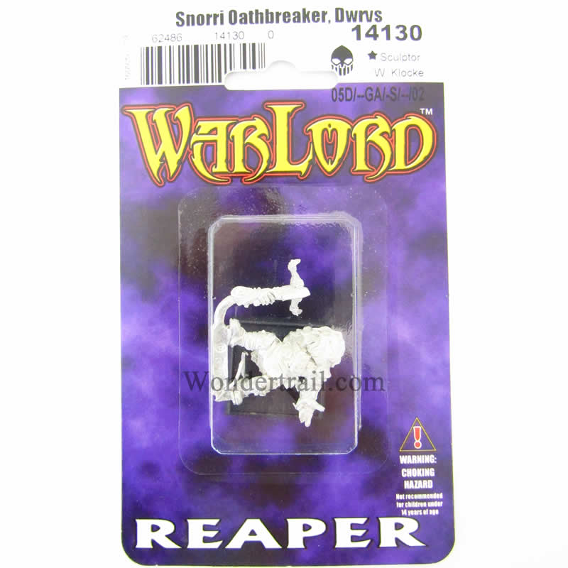 RPR14130 Snorri Dwarf Solo Miniature 25mm Heroic Scale Warlord (ONLINE ORDER ONLY)