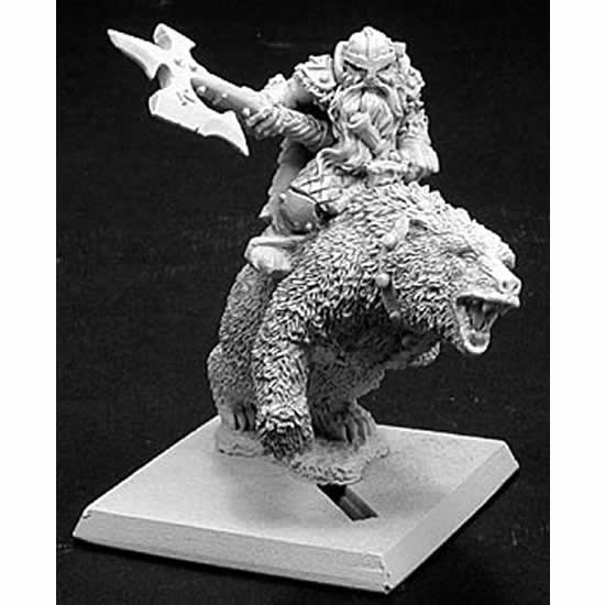 RPR14136 Thorvald-Dwarf Bear Rider Miniature 25mm Heroic Scale (ONLINE ORDER ONLY)
