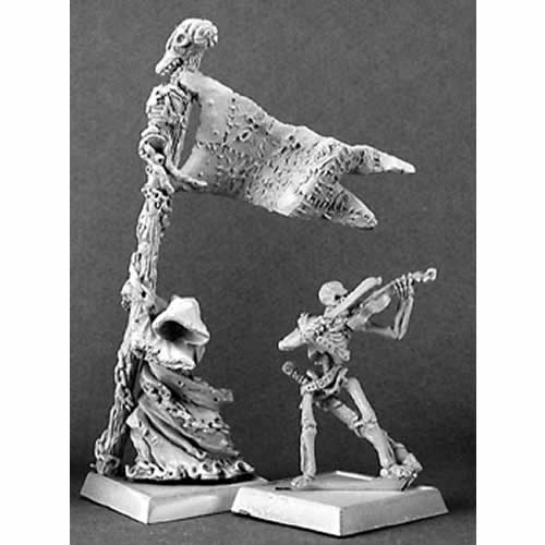 RPR14291 Standard And Musician Necropolis Miniature 25mm Heroic Scale (ONLINE ORDER ONLY)