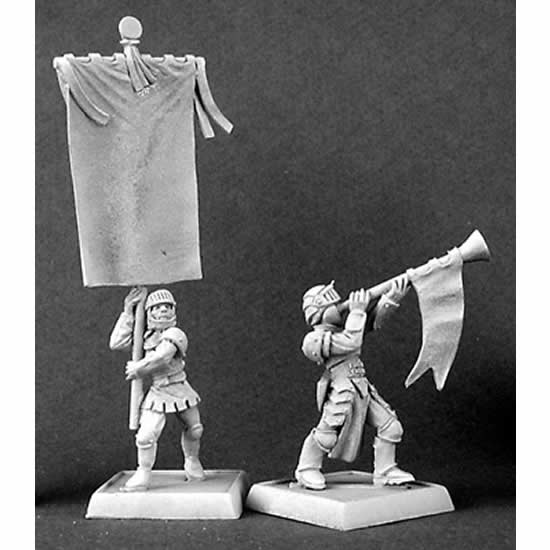 RPR14301 Standard And Musician Mercenary Miniature 25mm Heroic Scale (ONLINE ORDER ONLY)