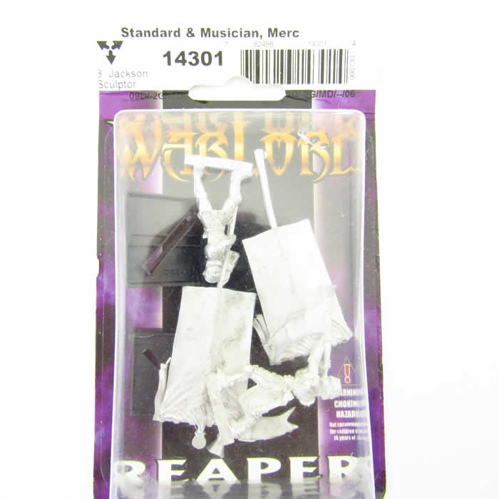 RPR14301 Standard And Musician Mercenary Miniature 25mm Heroic Scale (ONLINE ORDER ONLY)