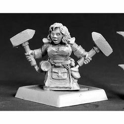RPR14518 Dwarf Forgemaiden Miniature 25mm Heroic Scale Warlord (ONLINE ORDER ONLY)