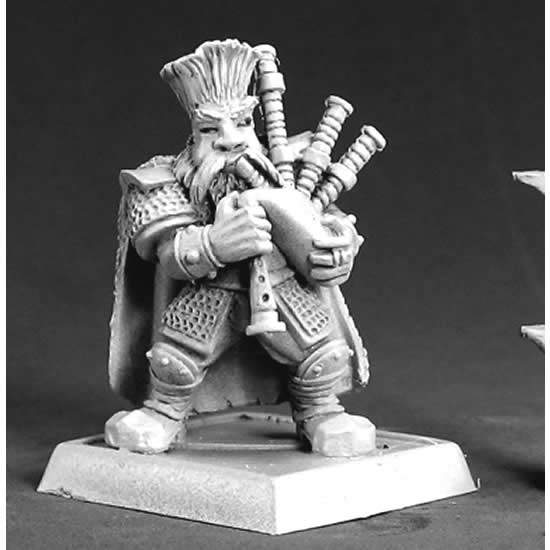 RPR14534 Dwarf Musician Miniature 25mm Heroic Scale Warlord (ONLINE ORDER ONLY)