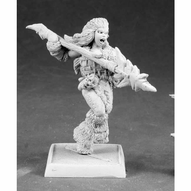 RPR14600 Kaya the Reaper Female Barbarian Sergeant Miniature (ONLINE ORDER ONLY)