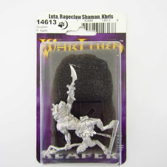 RPR14613 Luta Rageclaw Shaman Miniature 25mm Heroic Scale Warlord (ONLINE ORDER ONLY)