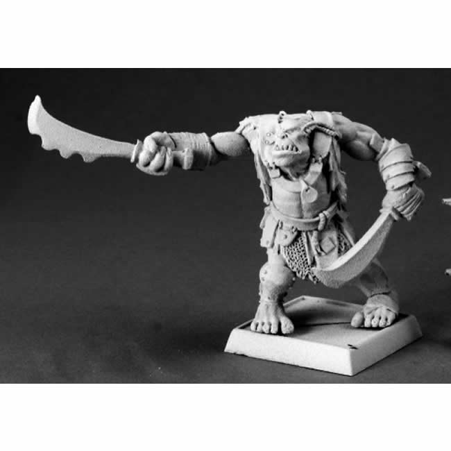 RPR14643 Black Orc Warbringer Miniature 25mm Heroic Scale Warlord (ONLINE ORDER ONLY)
