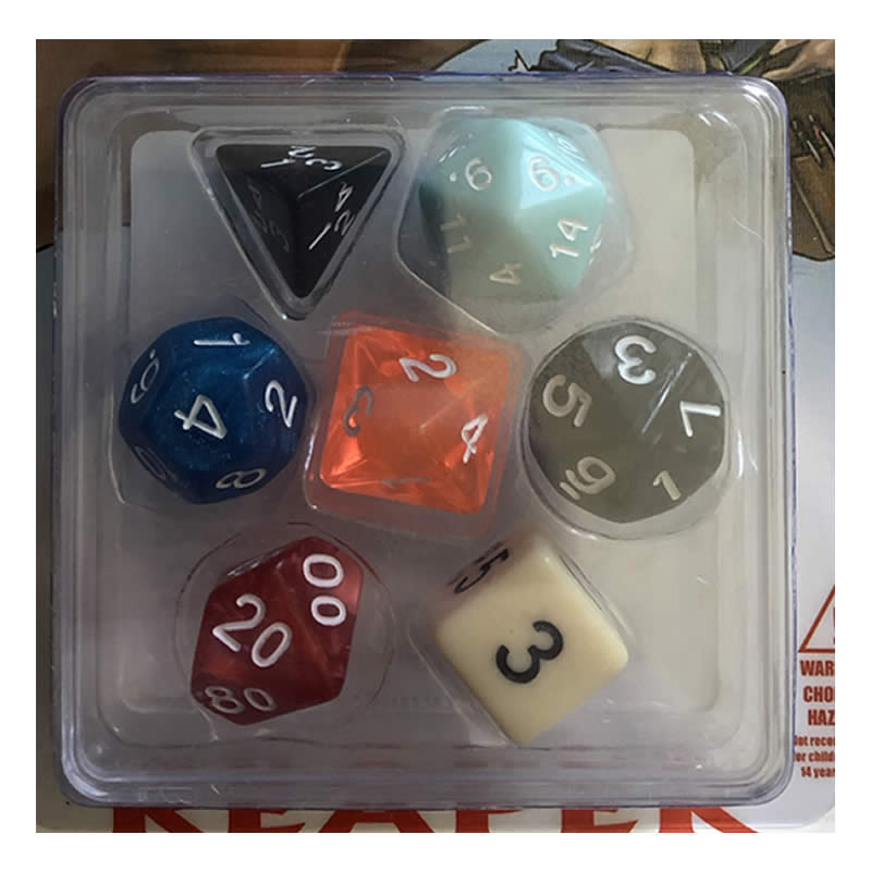 RPR19000 Sophies Lucky Dice Set 16mm (5/8 inch) Dungeon Dice (ONLINE ORDER ONLY)