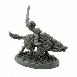 RPR20307 Goblin Wolfrider with Sword Miniature 25mm Heroic Scale Figure Bones Black (ONLINE ORDER ONLY)