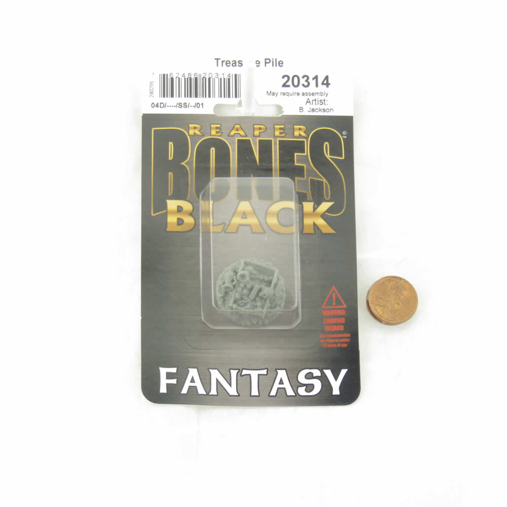 RPR20314 Treasure Pile Miniature 25mm Heroic Scale Figure Bones Black (ONLINE ORDER ONLY)