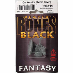 RPR20319 Orc Warrior (Sword Down) Miniature 25mm Heroic Scale Figure Bones Black (ONLINE ORDER ONLY)
