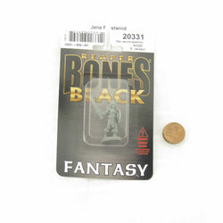 RPR20331 Jana Frostwind Female Barbarian Miniature 25mm Heroic Scale Figure Bones Black (ONLINE ORDER ONLY)