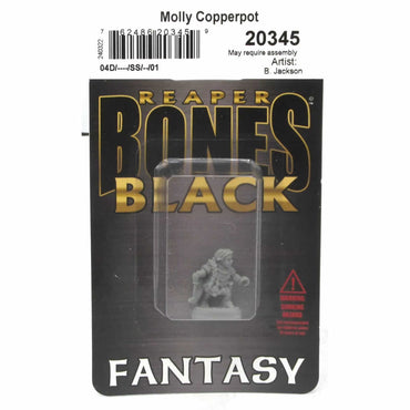 RPR20345 Molly Copperpot Halfling Rogue Miniature 25mm Heroic Scale Figure Bones Black (ONLINE ORDER ONLY)