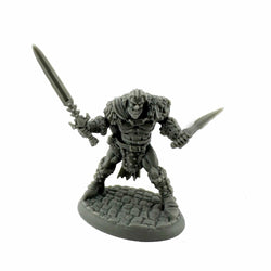 RPR20346 Grundor Hoardtaker Barbarian Miniature 25mm Heroic Scale Figure Bones Black (ONLINE ORDER ONLY)