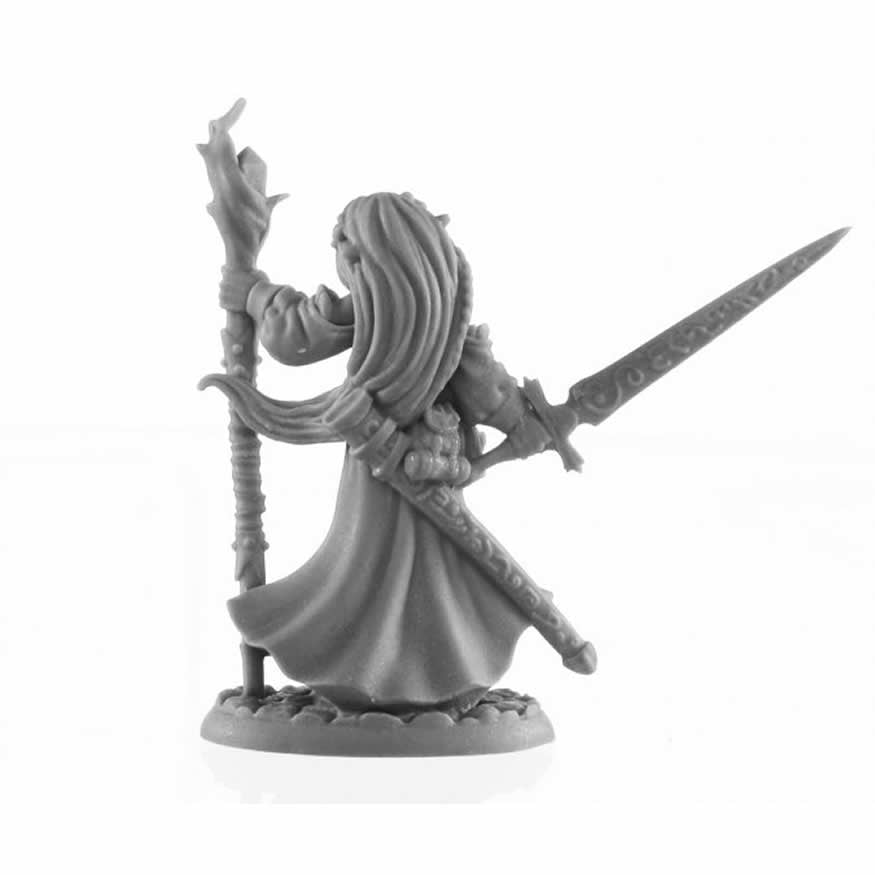 RPR30001 Lysette Elven Mage Miniature Figure 25mm Heroic Scale Reaper Bones USA (ONLINE ORDER ONLY)