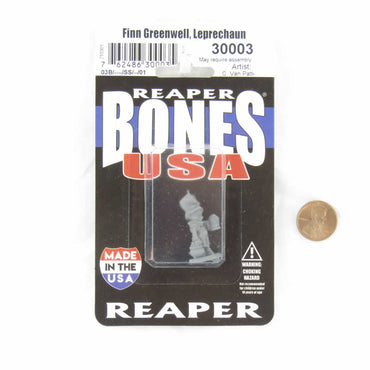 RPR30003 Finn Greenwell Leprechaun Miniature Figure 25mm Heroic Scale Reaper Bones USA (ONLINE ORDER ONLY)