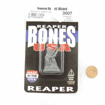 RPR30007 Damras Devil Wizard Miniature Figure 25mm Heroic Scale Reaper Bones USA (ONLINE ORDER ONLY)