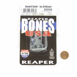 RPR30008A Alaedril Starbloom Elf Wizard Miniature Figure 25mm Heroic Scale Reaper Bones USA (ONLINE ORDER ONLY)