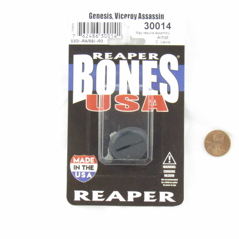 RPR30014 Genesis Viceroy Assassin Miniature Figure 25mm Heroic Scale Reaper Bones USA (ONLINE ORDER ONLY)