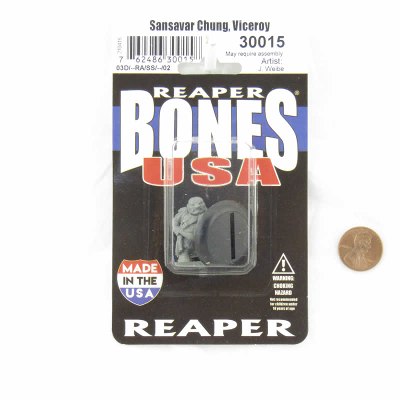 RPR30015 Sansavar Chung Viceroy Miniature Figure 25mm Heroic Scale Reaper Bones USA (ONLINE ORDER ONLY)