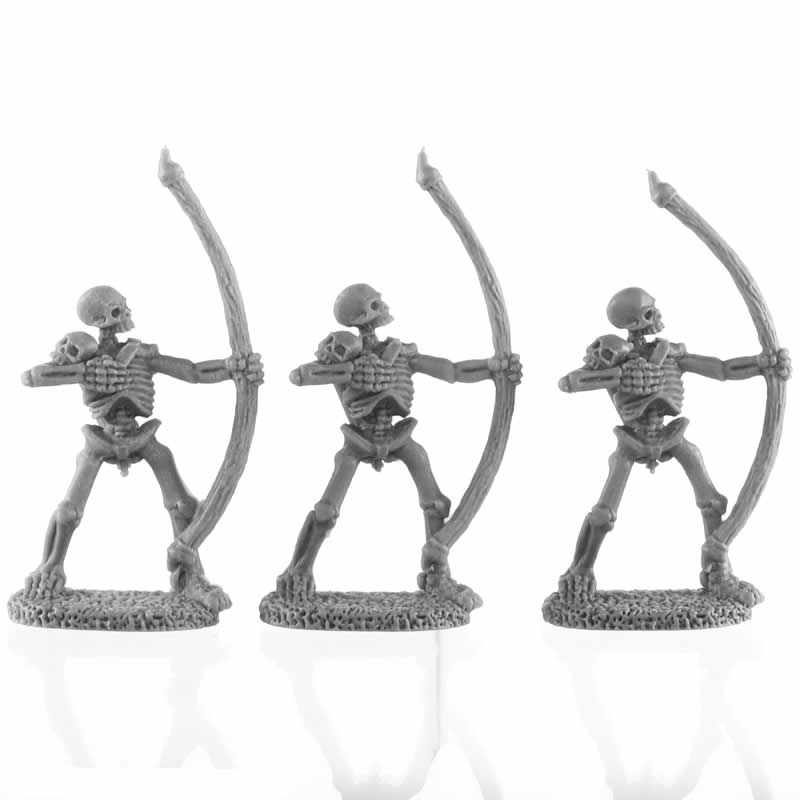 RPR30024 Skeletal Archers Miniature Figure 25mm Heroic Scale Reaper Bones USA (ONLINE ORDER ONLY)
