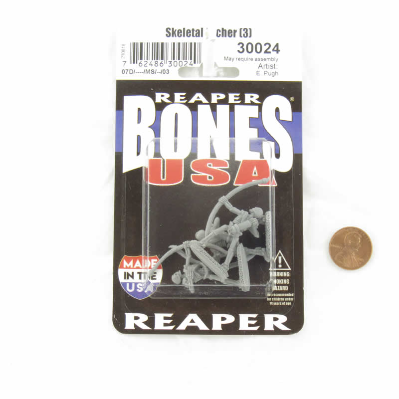 RPR30024 Skeletal Archers Miniature Figure 25mm Heroic Scale Reaper Bones USA (ONLINE ORDER ONLY)