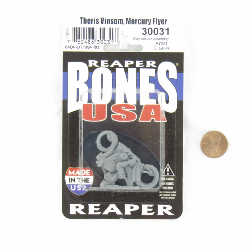 RPR30031 Theris Vinsom Mercury Flyer Miniature Figure 25mm Heroic Scale Reaper Bones USA (ONLINE ORDER ONLY)