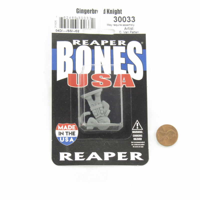 RPR30033 Gingerbread Knight Miniature Figure 25mm Heroic Scale Reaper Bones USA (ONLINE ORDER ONLY)