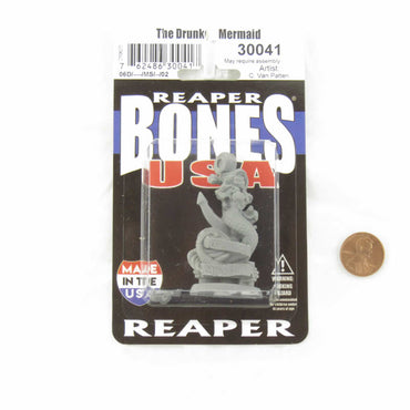 RPR30041 The Drunken Mermaid Miniature Figure 25mm Heroic Scale Reaper Bones USA (ONLINE ORDER ONLY)