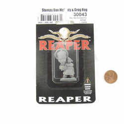 RPR30043 Stumpy Dan Mcginty and Grog Hog Miniature Figure 25mm Heroic Scale Reaper Bones USA (ONLINE ORDER ONLY)