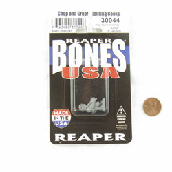 RPR30044 Chop and Grub Halfling Cooks Miniature Figure 25mm Heroic Scale Reaper Bones USA (ONLINE ORDER ONLY)