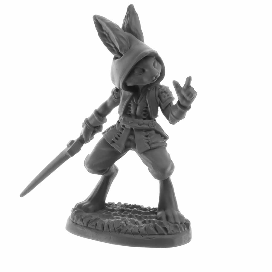 RPR30052 Rask Male Harefolk Miniature Figure 25mm Heroic Scale Reaper Bones USA (ONLINE ORDER ONLY)