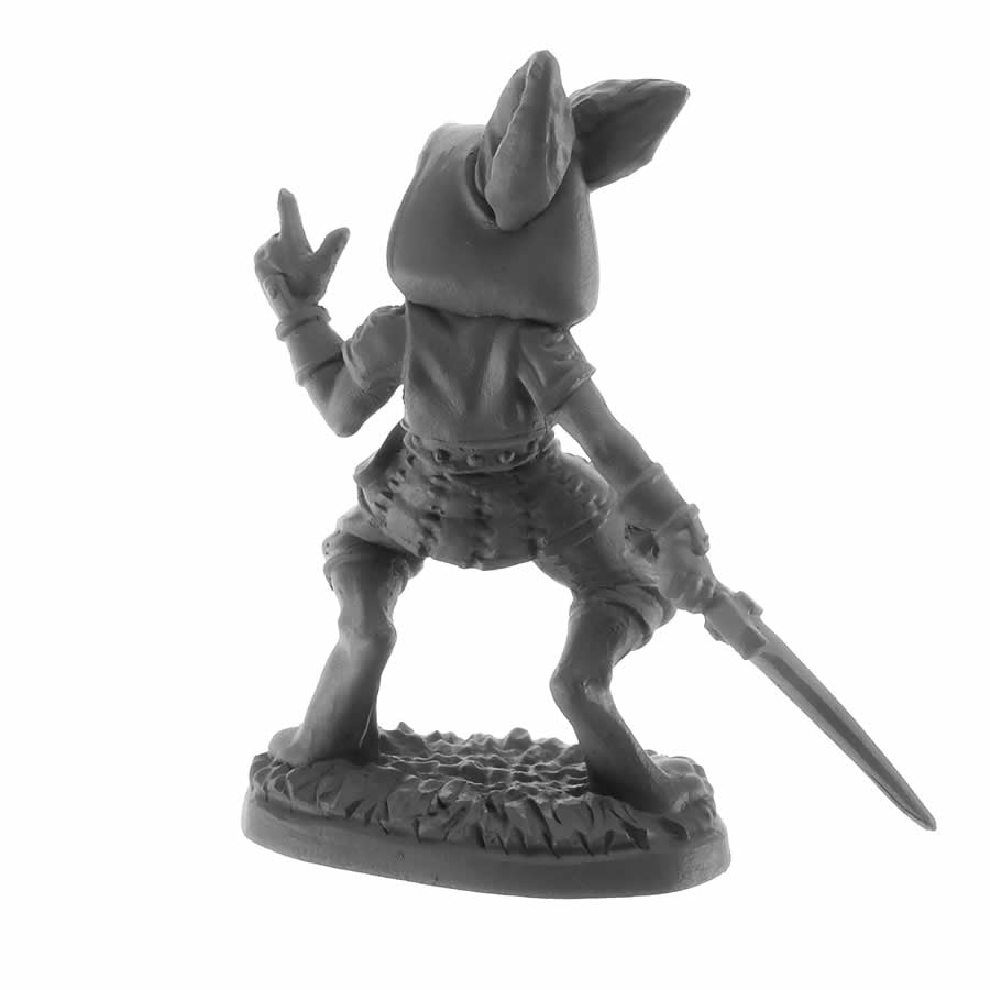 RPR30052 Rask Male Harefolk Miniature Figure 25mm Heroic Scale Reaper Bones USA (ONLINE ORDER ONLY)