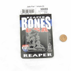 RPR30055 Jade Fire Warriors Miniature Figure 25mm Heroic Scale Reaper Bones USA (ONLINE ORDER ONLY)