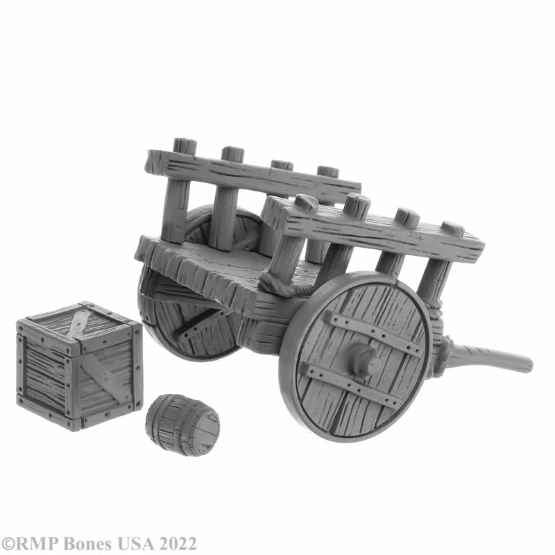 RPR30056 Cart Miniature Figure 25mm Heroic Scale Reaper Bones USA (ONLINE ORDER ONLY)