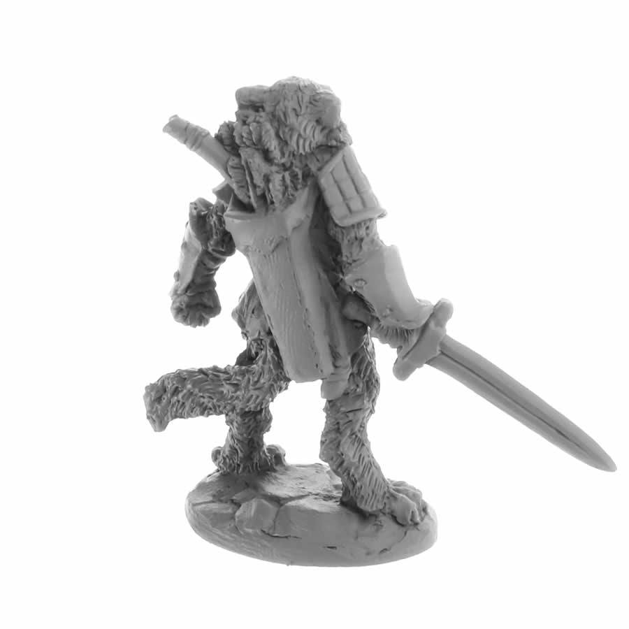 RPR30058 Catfolk Fighter Mal Miniature Figure 25mm Heroic Scale Reaper Bones USA (ONLINE ORDER ONLY)