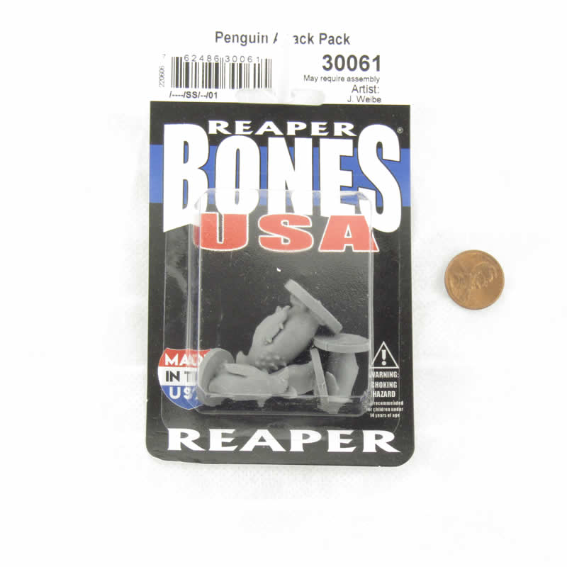 RPR30061 Penguin Attack Pack Miniature Figure 25mm Heroic Scale Reaper Bones USA (ONLINE ORDER ONLY)
