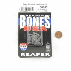 RPR30063 Deep Gnome Adventurers Miniature Figure 25mm Heroic Scale Reaper Bones USA (ONLINE ORDER ONLY)
