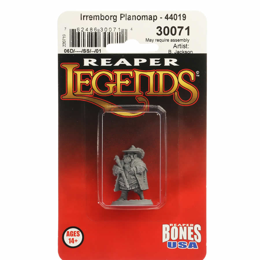 RPR30071 Reeve Irremborg Planomap Miniature Figure 25mm Heroic Scale Reaper Bones USA (ONLINE ORDER ONLY)