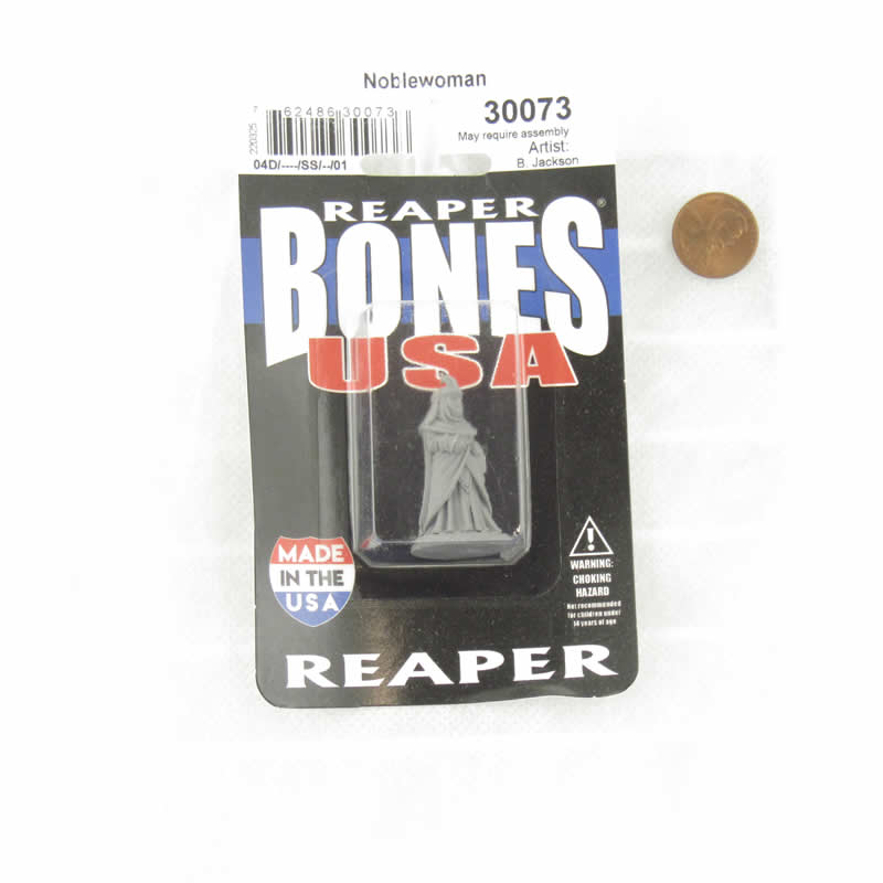 RPR30073 Noblewoman Miniature Figure 25mm Heroic Scale Reaper Bones USA (ONLINE ORDER ONLY)