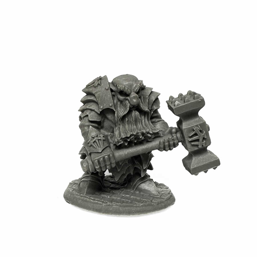 RPR30078 Dark Dwarf Pounder Miniature Figure 25mm Heroic Scale Reaper Bones USA (ONLINE ORDER ONLY)