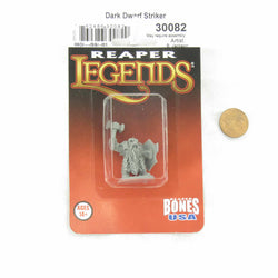 RPR30082 Dark Dwarf Striker Miniature Figure 25mm Heroic Scale Reaper Bones USA (ONLINE ORDER ONLY)