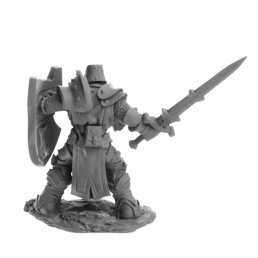 RPR30083 Human Crusader Miniature Figure 25mm Heroic Scale Reaper Bones USA (ONLINE ORDER ONLY)
