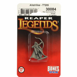 RPR30084 Alistrillee Elf Archer Miniature Figure 25mm Heroic Scale Reaper Bones USA (ONLINE ORDER ONLY)