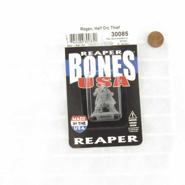 RPR30085 Rogan Half Orc Thief Miniature Figure 25mm Heroic Scale Reaper Bones USA (ONLINE ORDER ONLY)