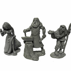 RPR30087 Townsfolk - Strmpet - Blacksmith - Begger Miniatures Figure 25mm Heroic Scale Reaper Bones USA (ONLINE ORDER ONLY)