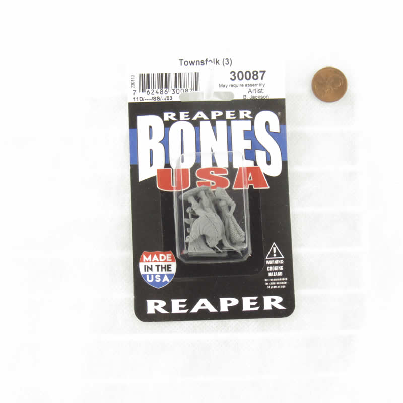 RPR30087 Townsfolk - Strmpet - Blacksmith - Begger Miniatures Figure 25mm Heroic Scale Reaper Bones USA (ONLINE ORDER ONLY)