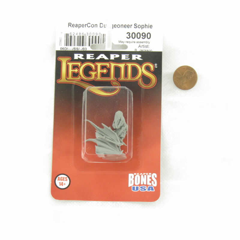 RPR30090 Dungeoneer Sophie Miniature Figure 25mm Heroic Scale Reaper Bones USA (ONLINE ORDER ONLY)