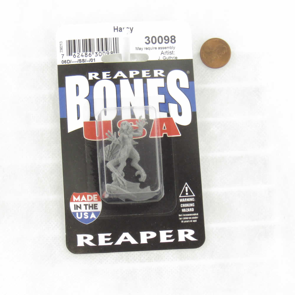 RPR30098 Harpy Miniature Figure 25mm Heroic Scale Reaper Bones USA (ONLINE ORDER ONLY)