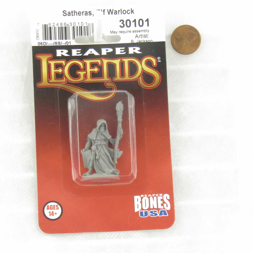 RPR30101 Satheras Miniature Figure 25mm Heroic Scale Reaper Bones USA (ONLINE ORDER ONLY)